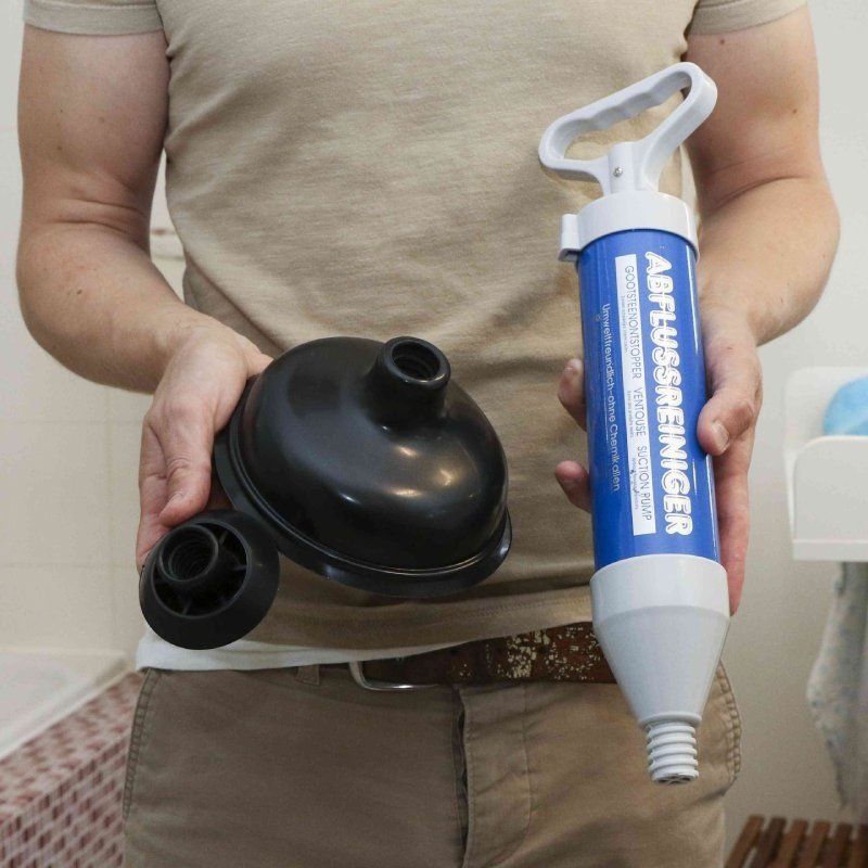 Déboucheur à pompe manuel pour éviers et toilettes