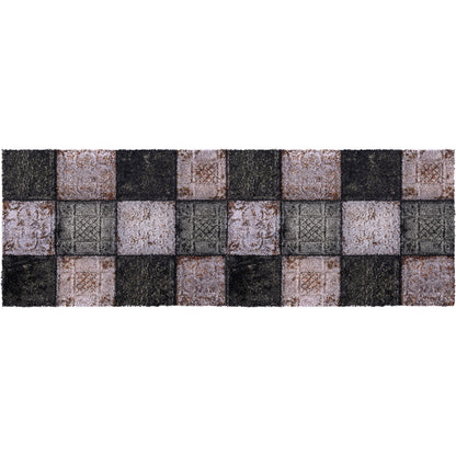 Tapis absorbant et décoratif en microfibres pour intérieur